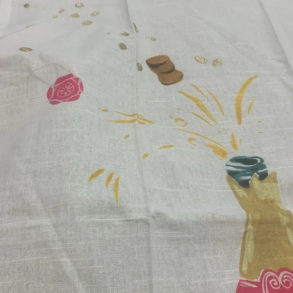 - Anthropologie cheers to many years dish towel new with tags